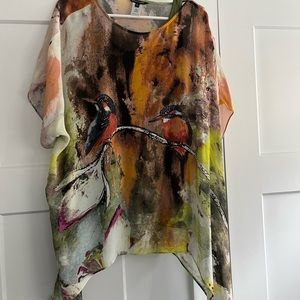 Stunning silky feel blouse with camisole!